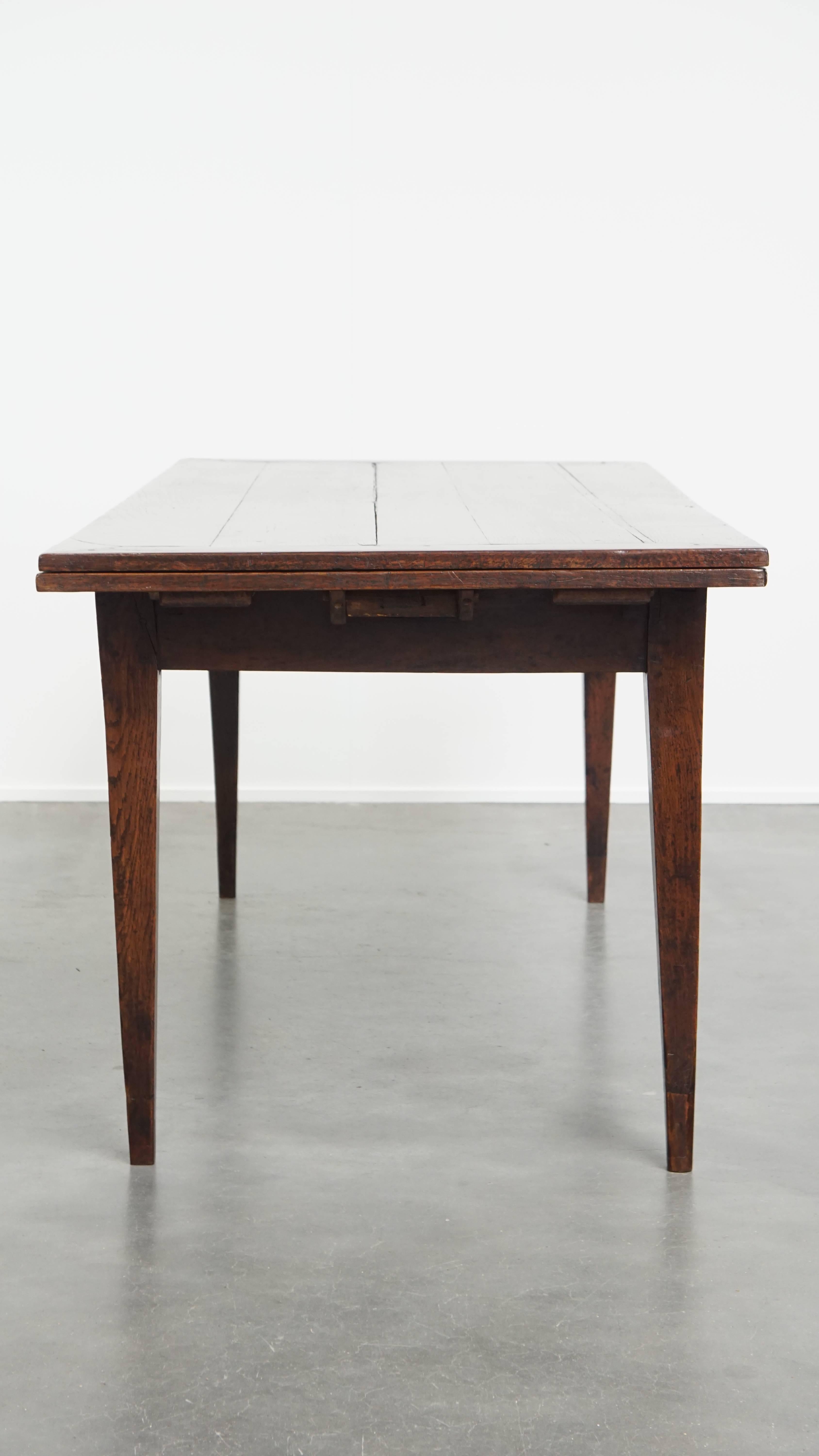 Wood Antique French Oak XXL Dining Table from the Late 18th / Early 19th Century For Sale