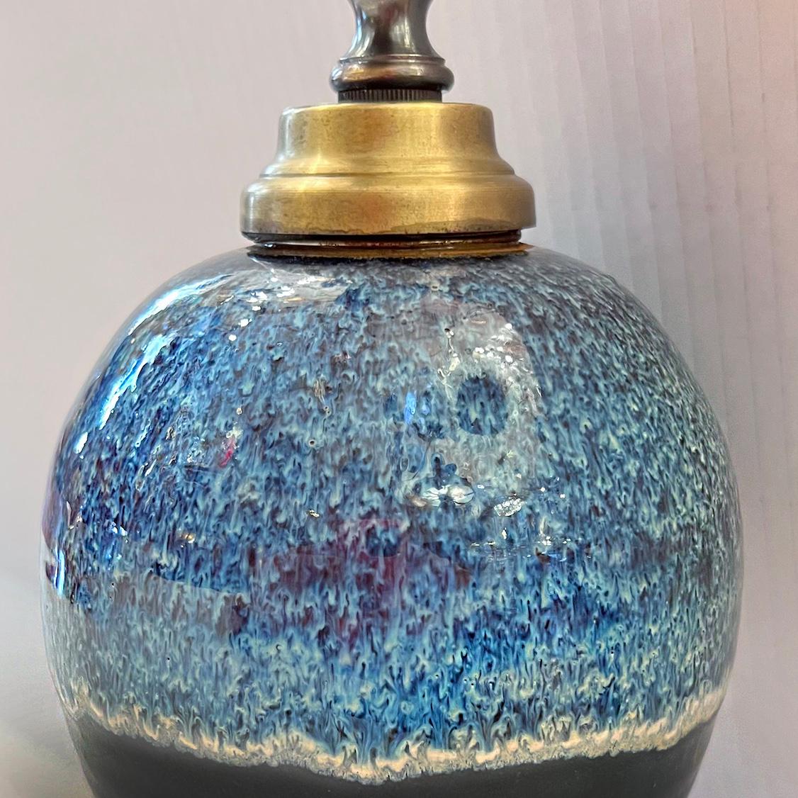 Vernissé Lampe à l'huile française ancienne en vente