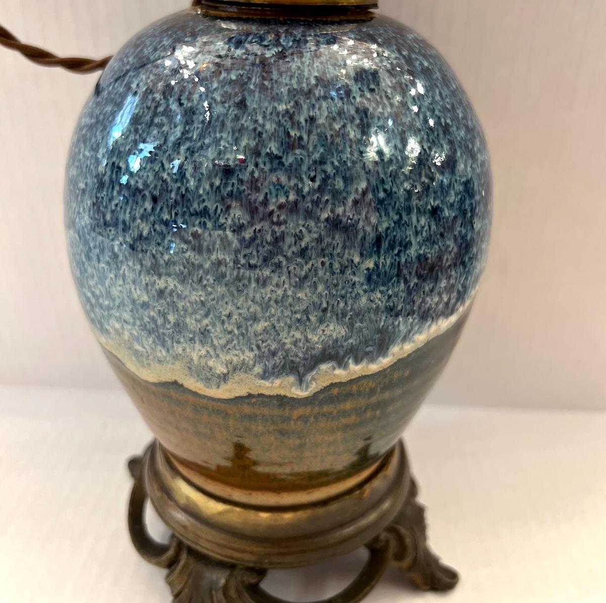 Early 20th Century Antique French Oil Lamp For Sale