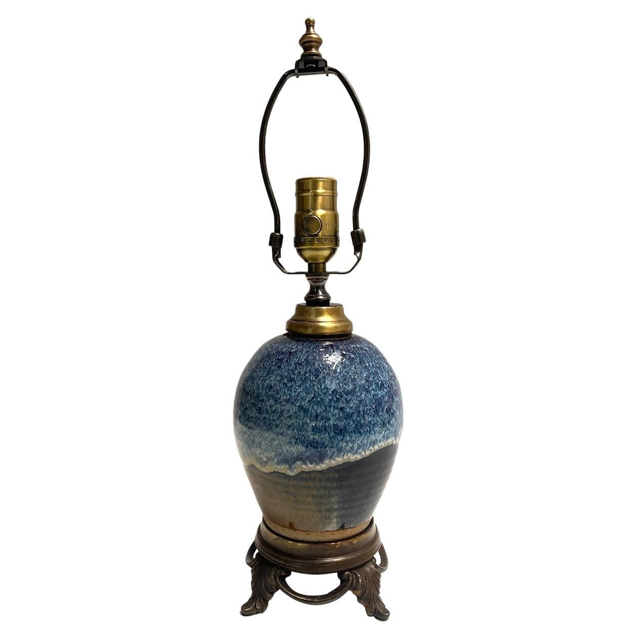 Antique French Oil Lamp For Sale