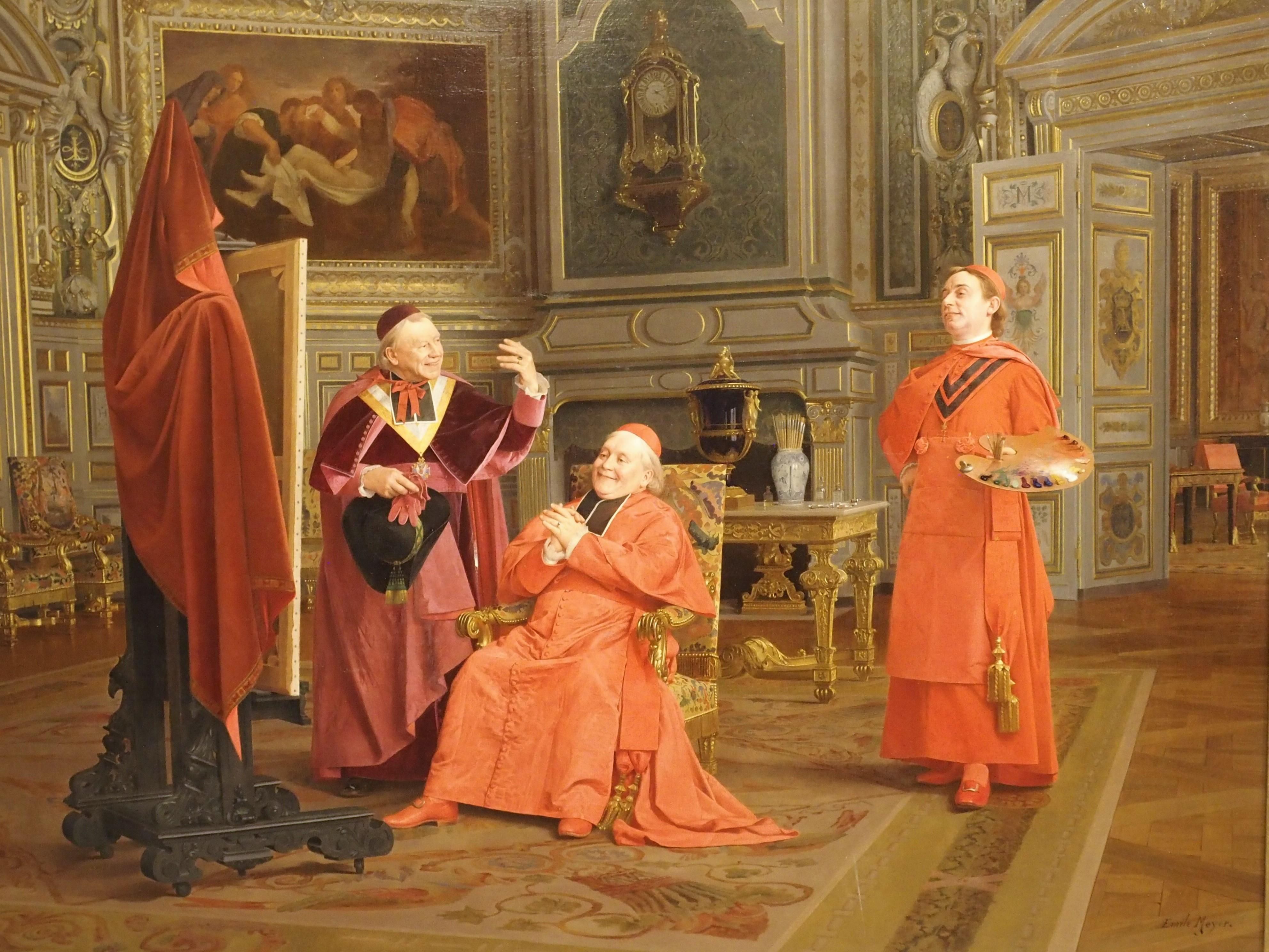 During the late 19th century, the French system of government, known as the Third Republic, began to distance itself from the Latin church. As a result, artists at French academies of art began to produce works known as “cardinal paintings”, which