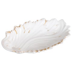 Antique French Old Paris Porcelain Scalloped Dish Bowl Catchall Jewelry Tray Antique French Old Paris Porcelain Scalloped Dish Bowl Catchall Jewelry Tray