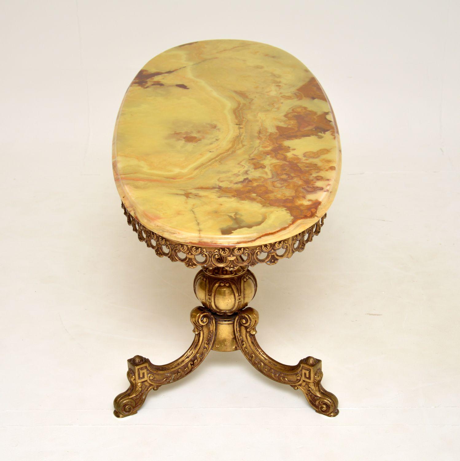 antique onyx coffee table