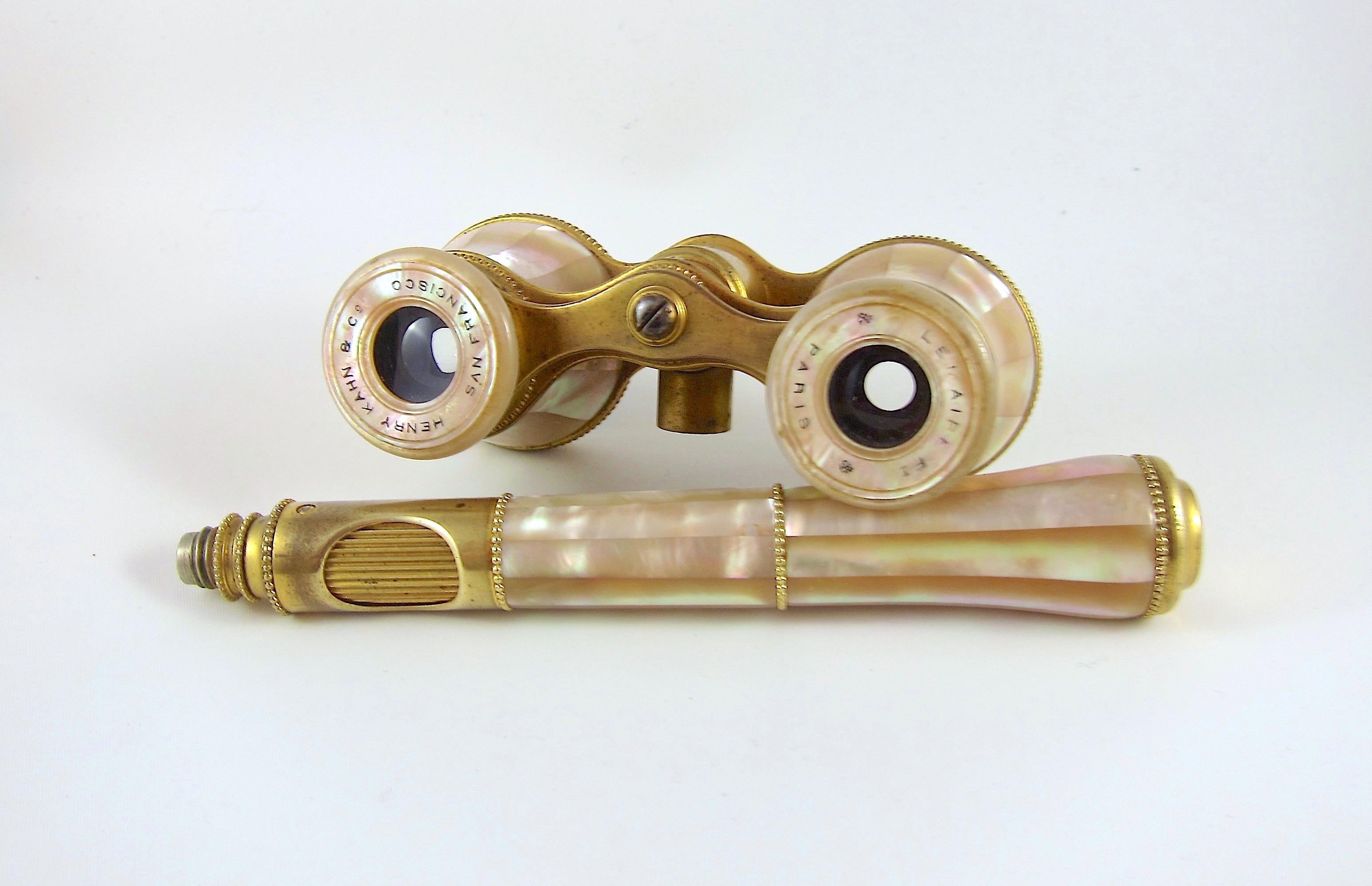 Antique French Opera Glasses with Removable Handle from Lemaire of Paris In Good Condition In Los Angeles, CA