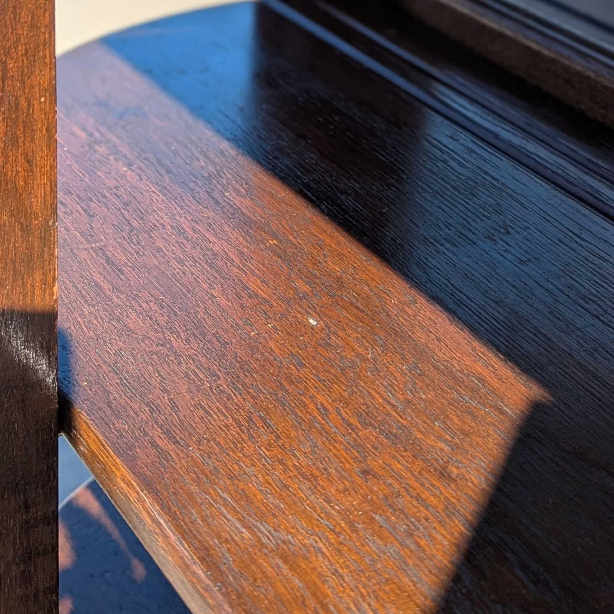 Antique French o English Curved Glass Display Cabinet, Oak, circa 1900 in vendita 6