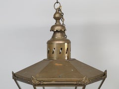 Antique French or English, Very Large Brass Lantern Completely Restored