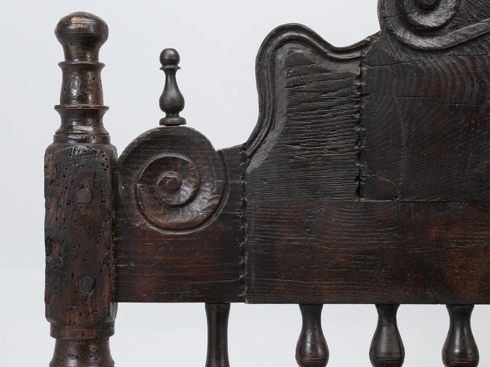 Antique French or Spanish Colonial Bed, Converted to an American Queen Size Bed 2