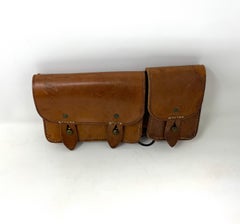 Antique French or Swiss Army Leather Ammunition Ammo Bullet Pouch