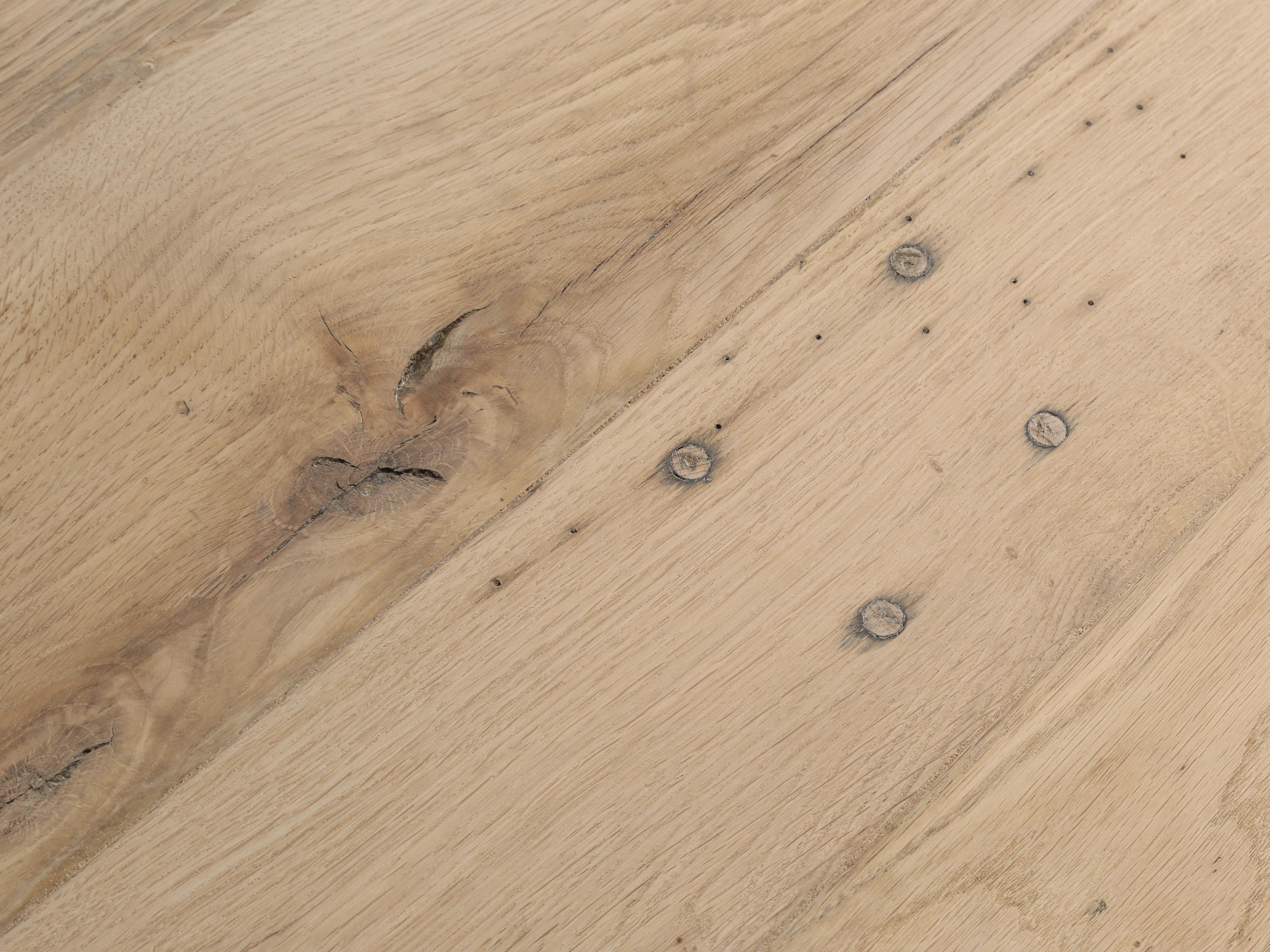 Hand-Crafted Antique French Original Bistro Table in White Oak from the South of France For Sale