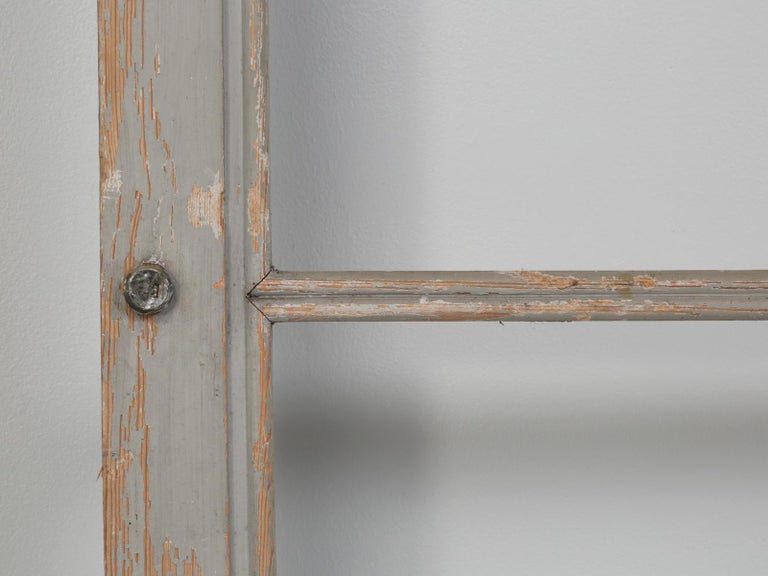 Antique French Original Paint Glazed Door, circa 1900 For Sale at 1stDibs