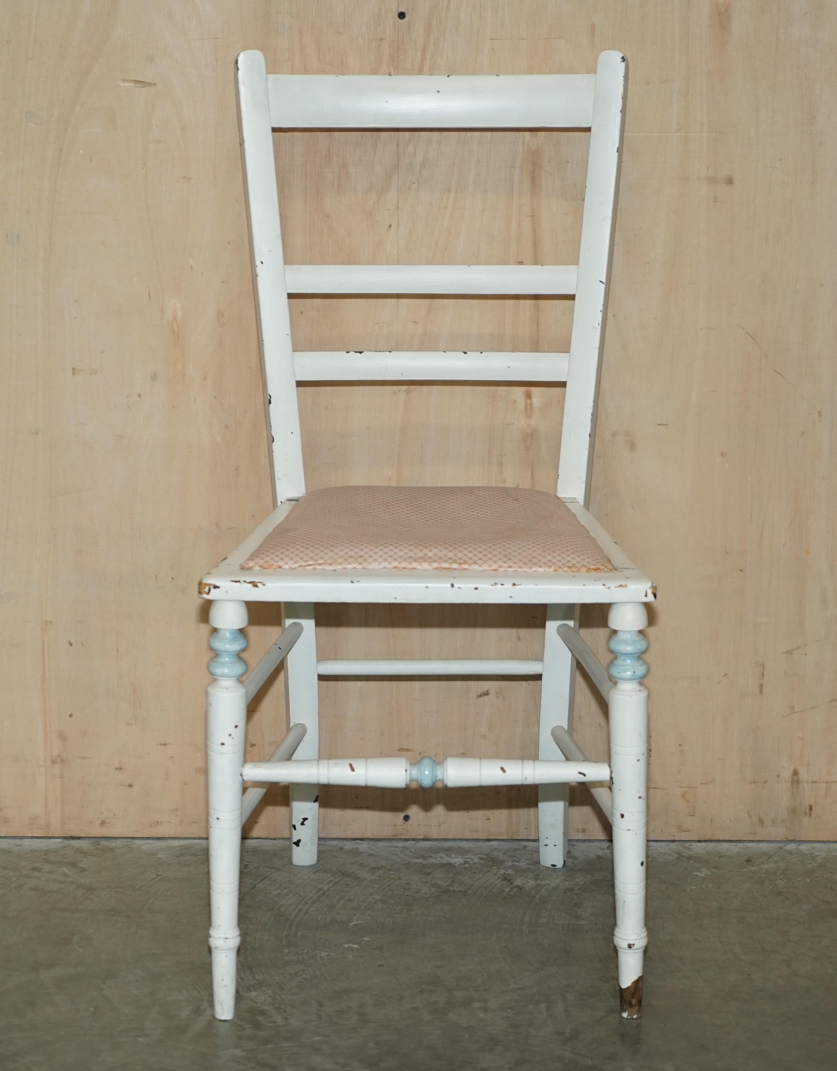 We are delighted to offer for sale this antique French Country original paint side chair with a distressed finish 

Please note the delivery fee listed is just a guide, it covers within the M25 only for the UK and local Europe only for