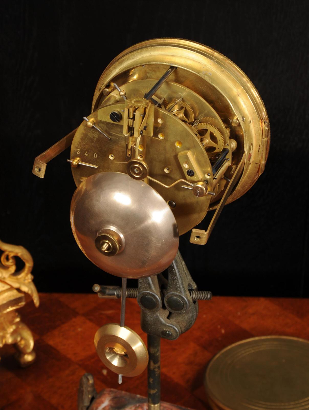 Antique French Ormolu and Sevres Porcelain Clock For Sale 8
