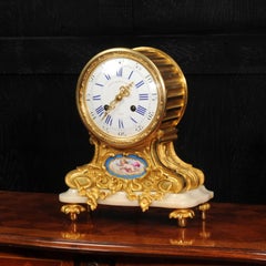 Antique French Ormolu and Sevres Porcelain Clock