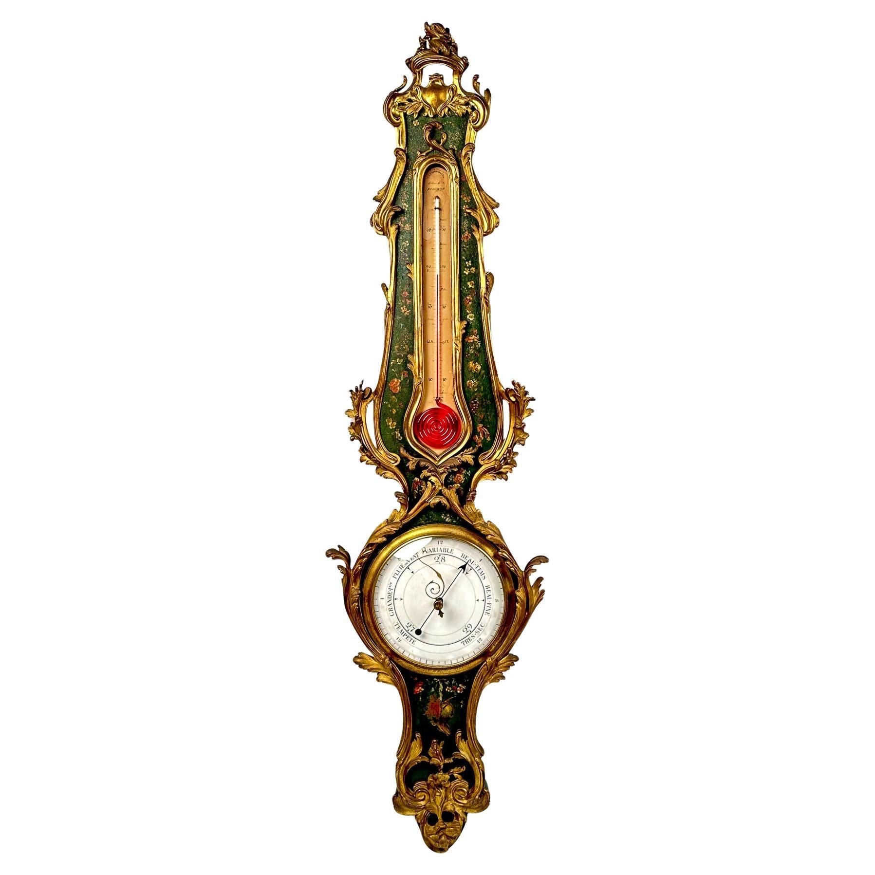 Antique French Ormolu Barometer