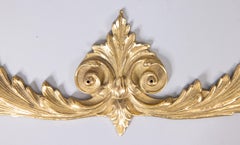 Antique French Ormolu Brass Garland Wall Swag Cornice Applique