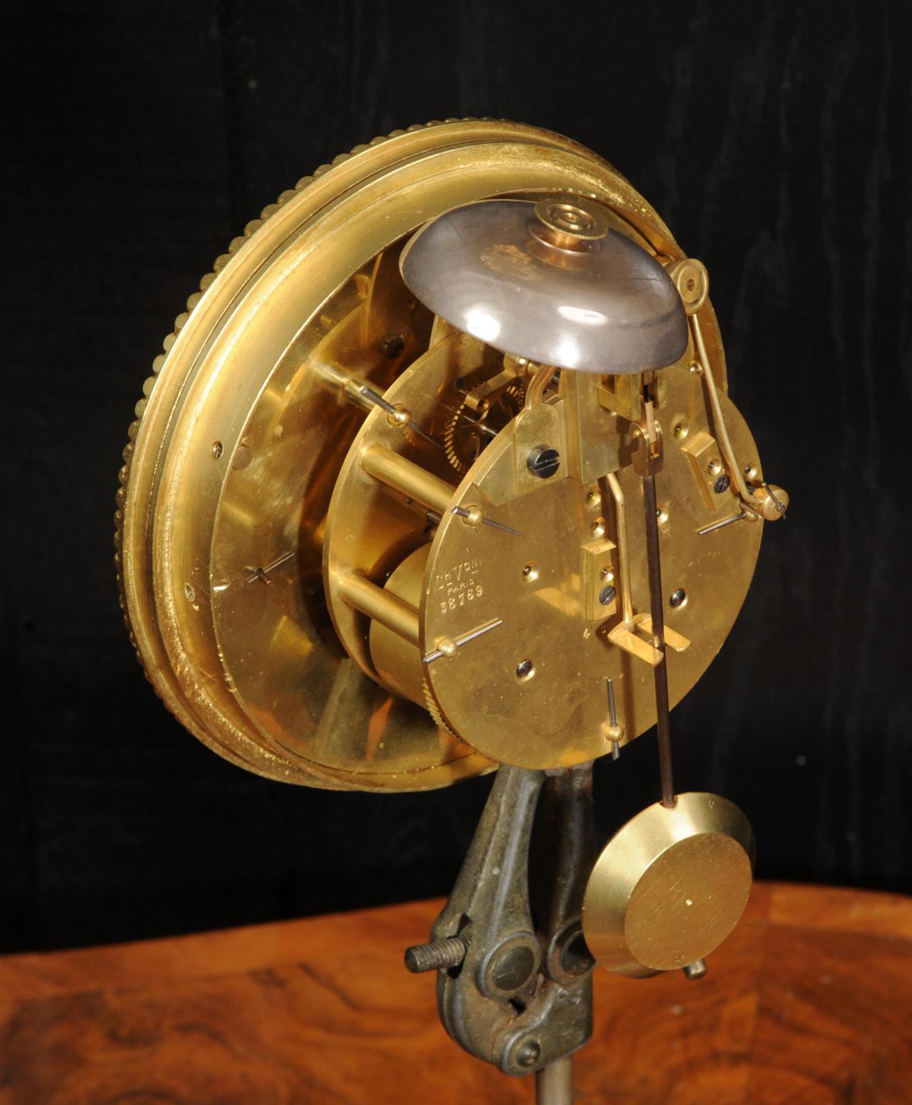 Antiguo Reloj Cartel Francés de Ormolu de Charles Vincent en venta 6