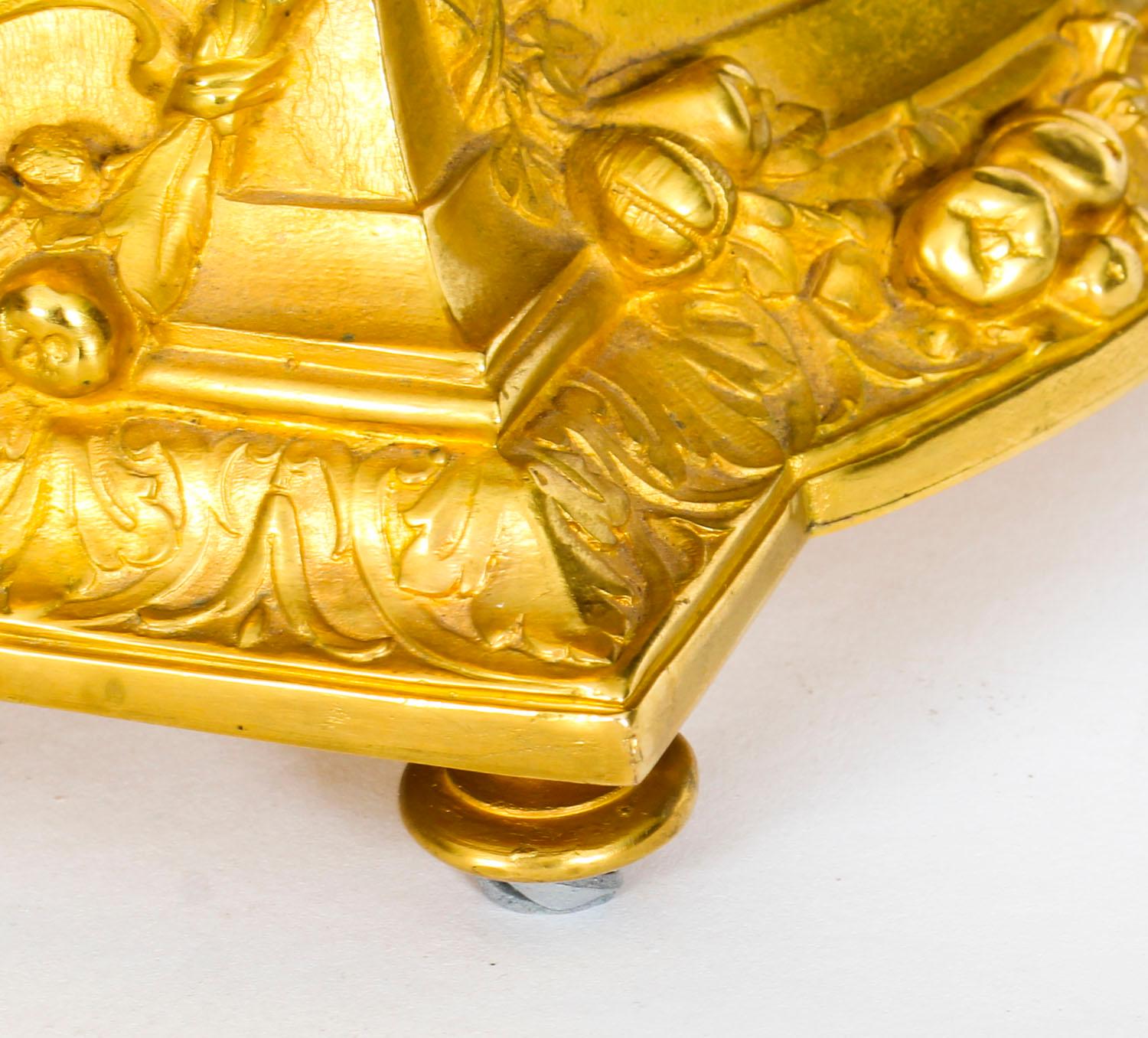 Antique French Ormolu Casket with Cupid, 19th Century 8