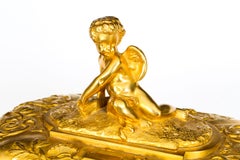 Antique French Ormolu Casket with Cupid, 19th Century