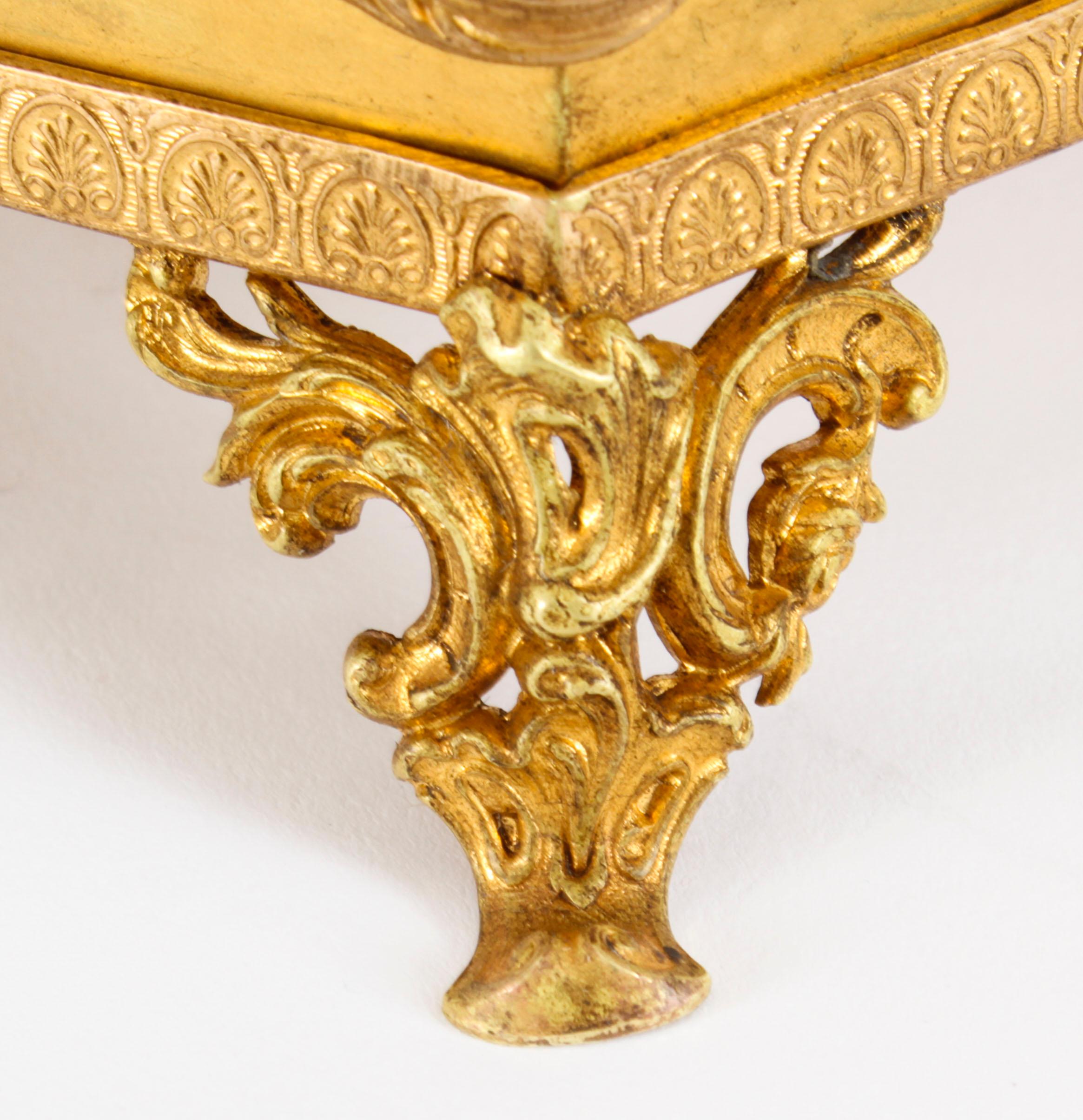 Antique French Ormolu Heart Shaped Jewellery Casket Box 19th C 5
