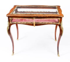 Antique French Ormolu Mounted Bijouterie Display Table, 19th Century