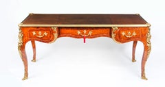 Antique French Ormolu Mounted Bureau Plat Desk, 19th Century