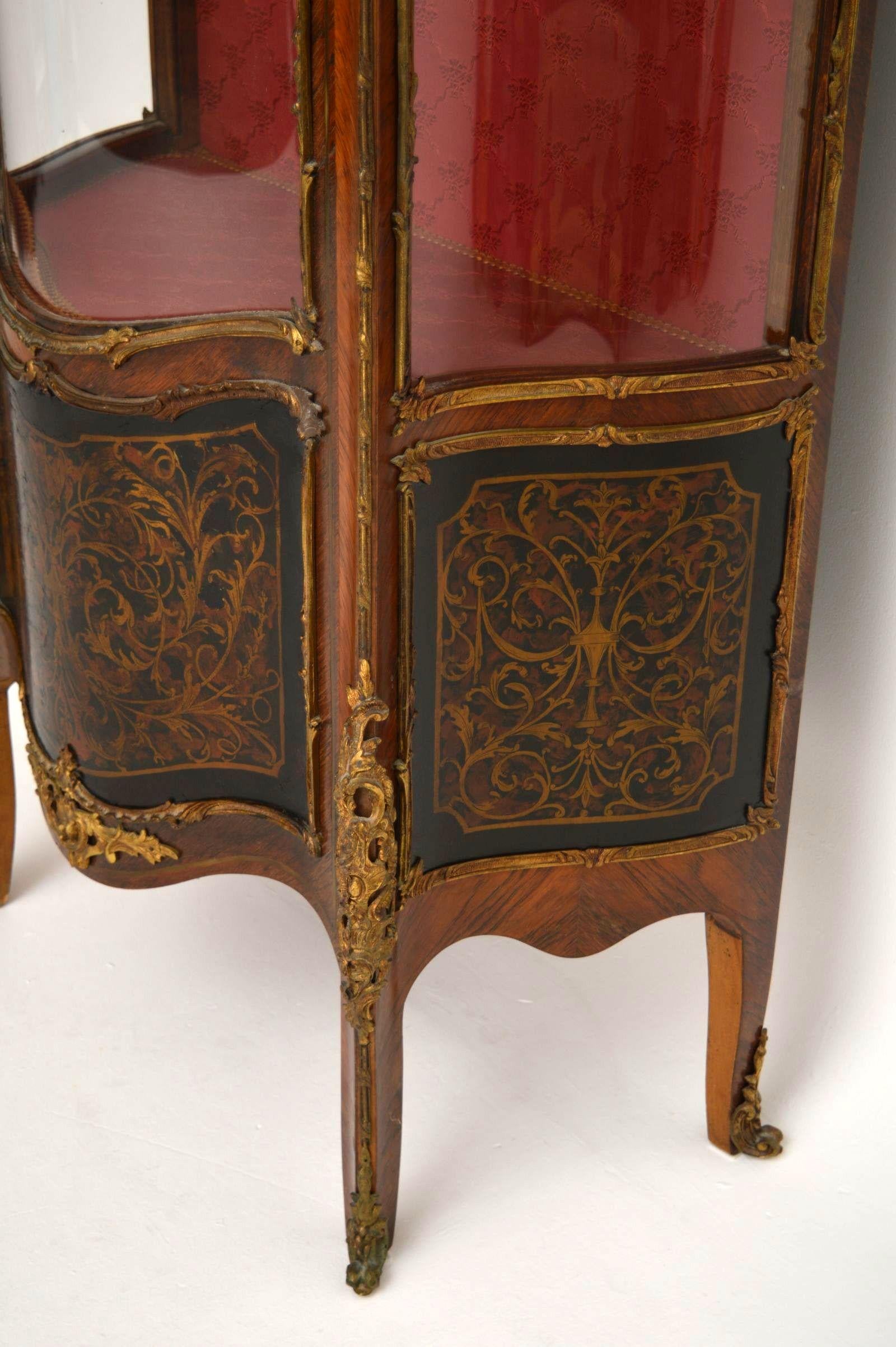 Antique French Ormolu Mounted Display Cabinet 3