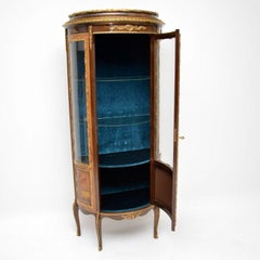 Antique French Ormolu Mounted Display Cabinet