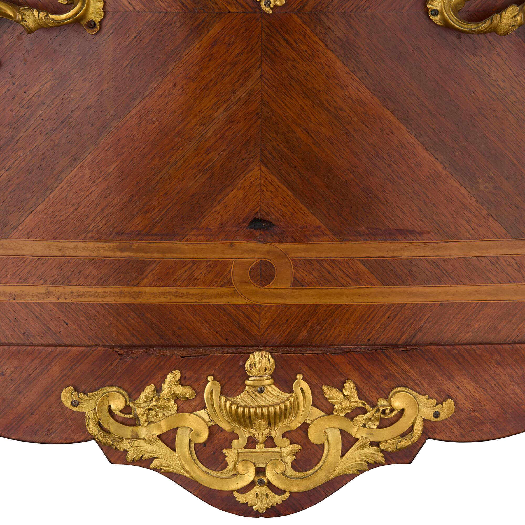 Antique French Ormolu Mounted Drinks Cabinet Attributed to François Linke For Sale 3
