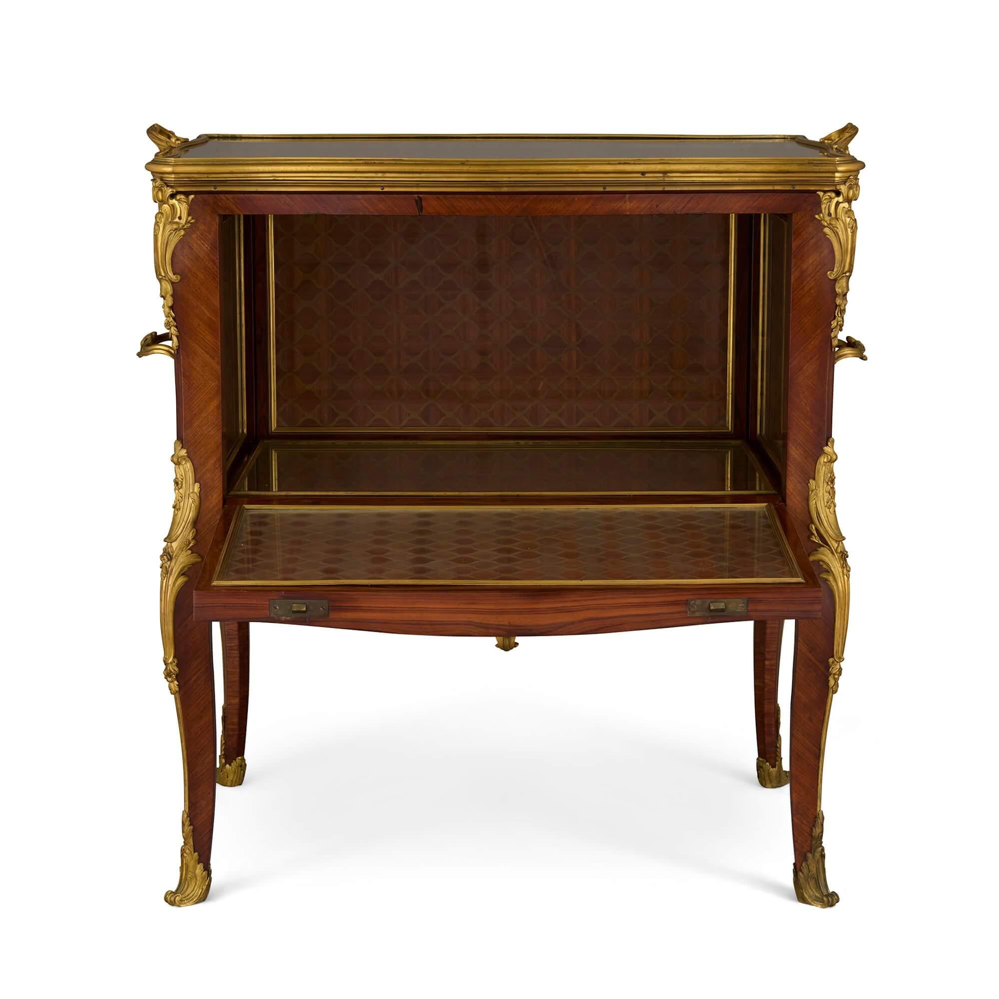 Belle Époque Antique French Ormolu Mounted Drinks Cabinet Attributed to François Linke For Sale