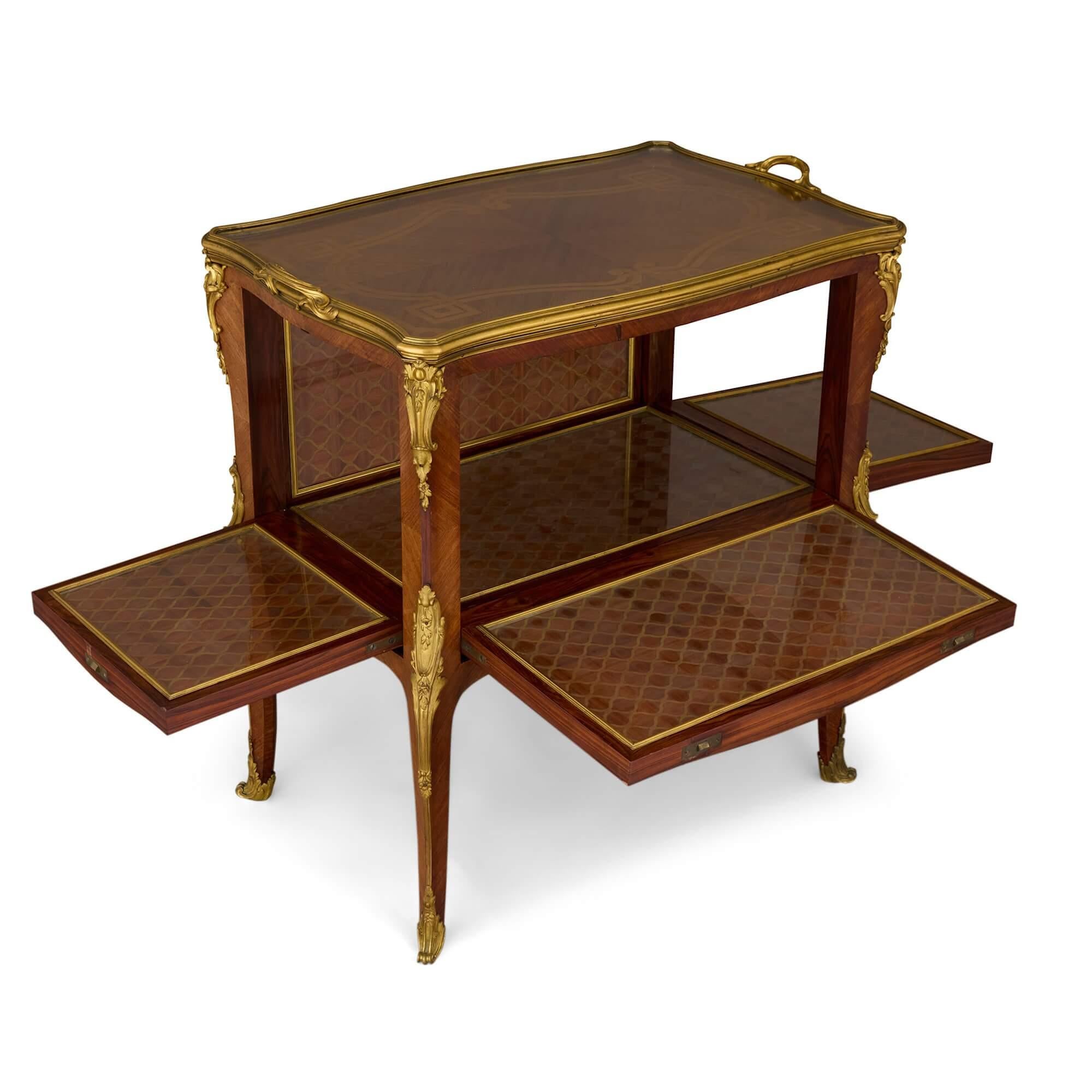 19th Century Antique French Ormolu Mounted Drinks Cabinet Attributed to François Linke For Sale