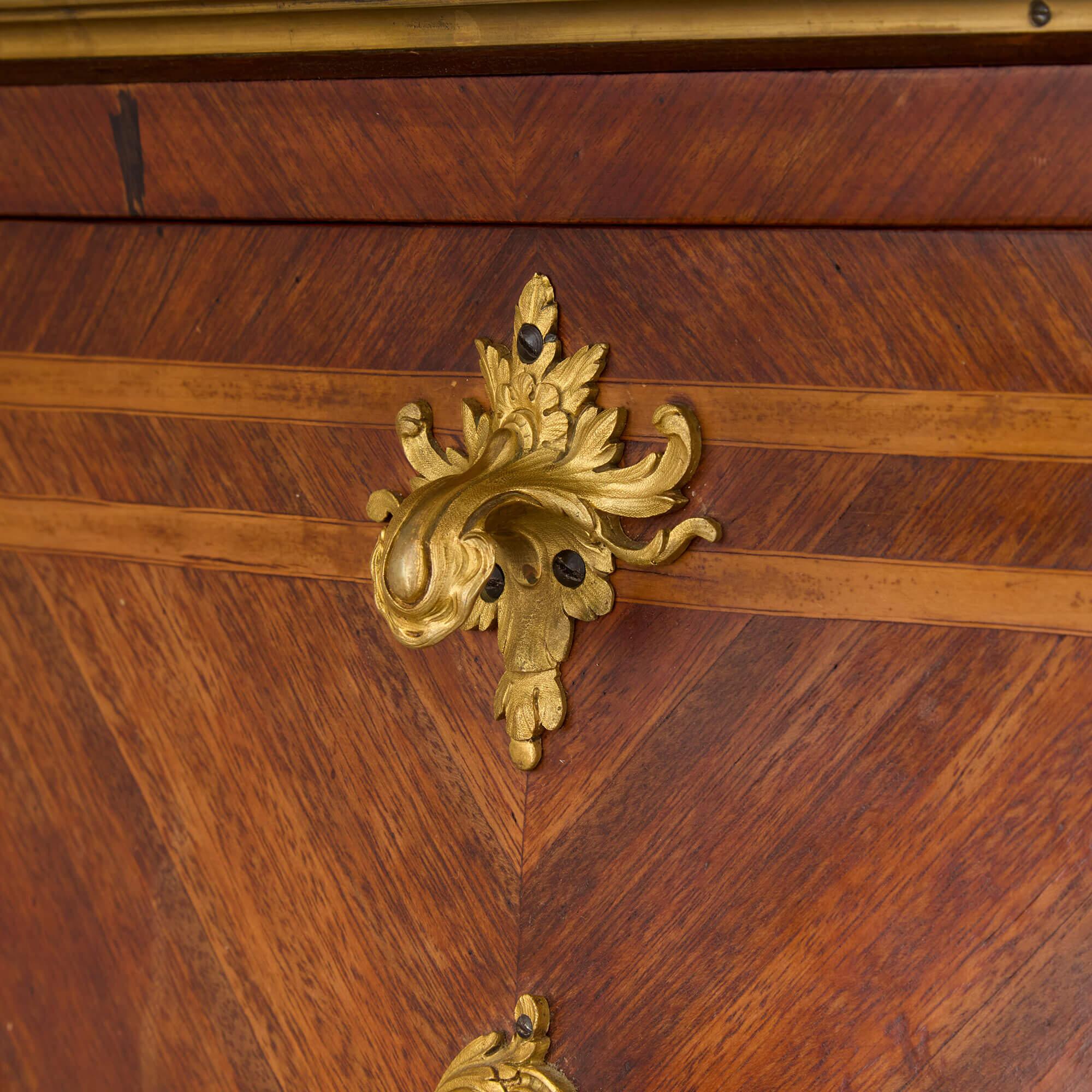 Antique French Ormolu Mounted Drinks Cabinet Attributed to François Linke For Sale 2