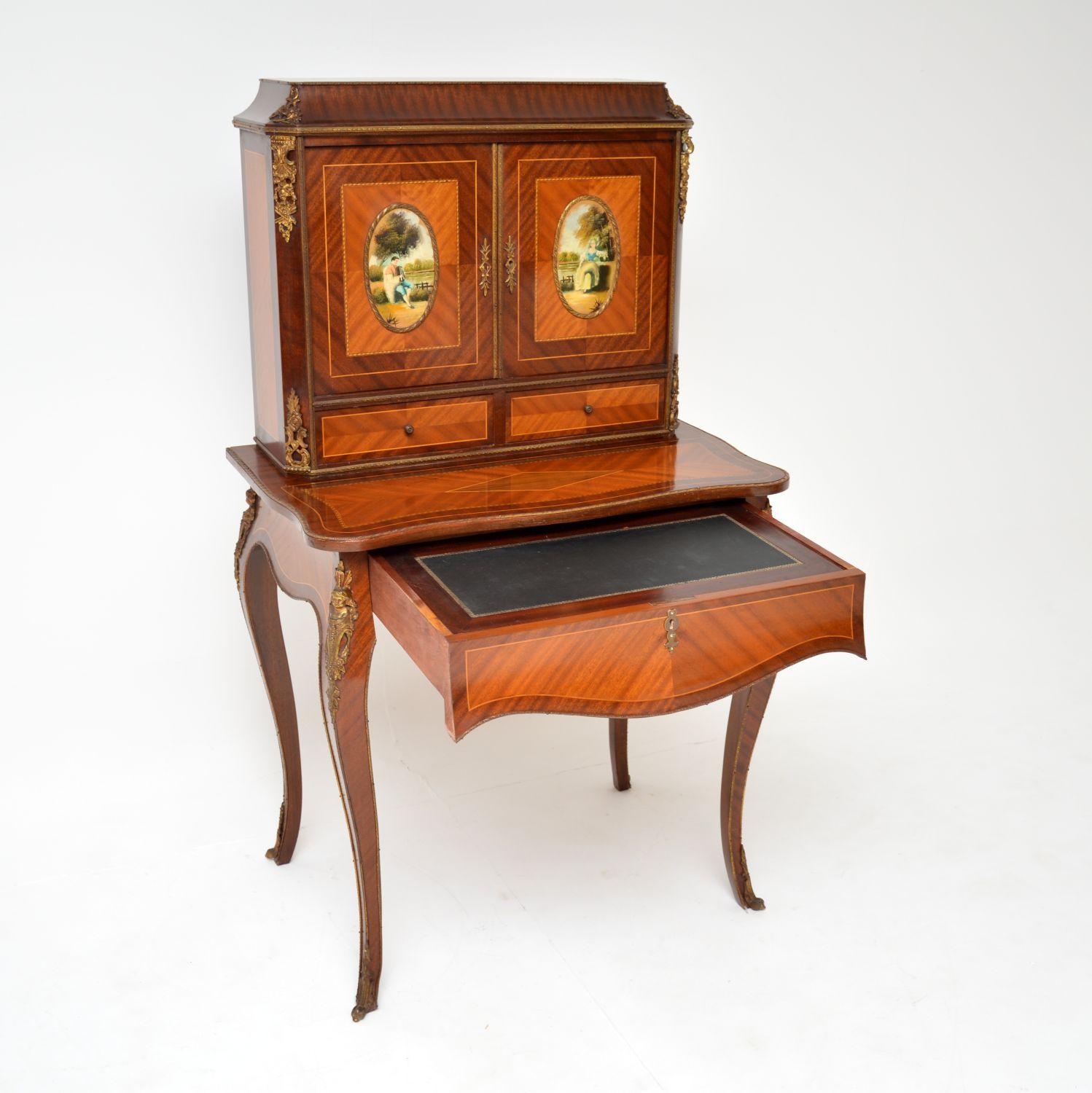 Antike französische Ormolu montiert Escritoire Schreibtisch im Zustand „Gut“ im Angebot in London, GB