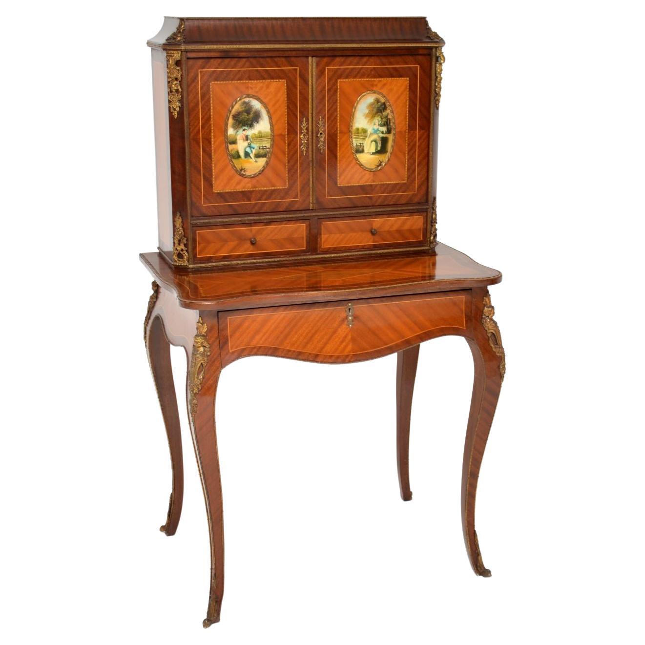 Antique French Ormolu Mounted Escritoire Writing Desk For Sale