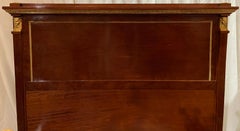 Antique French Ormolu Mounted Mahogany Bed, Circa 1860-1880