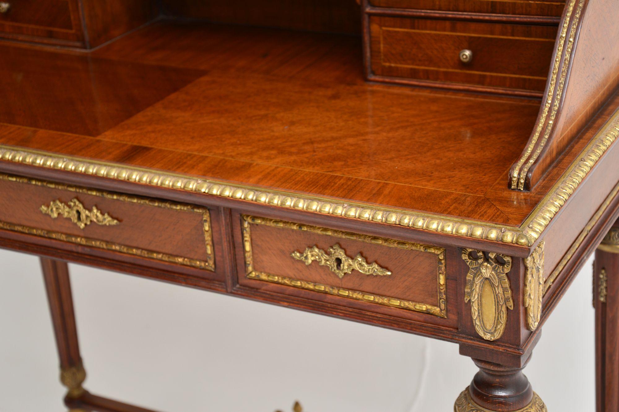 20th Century Antique French Ormolu Mounted Secretaire Desk