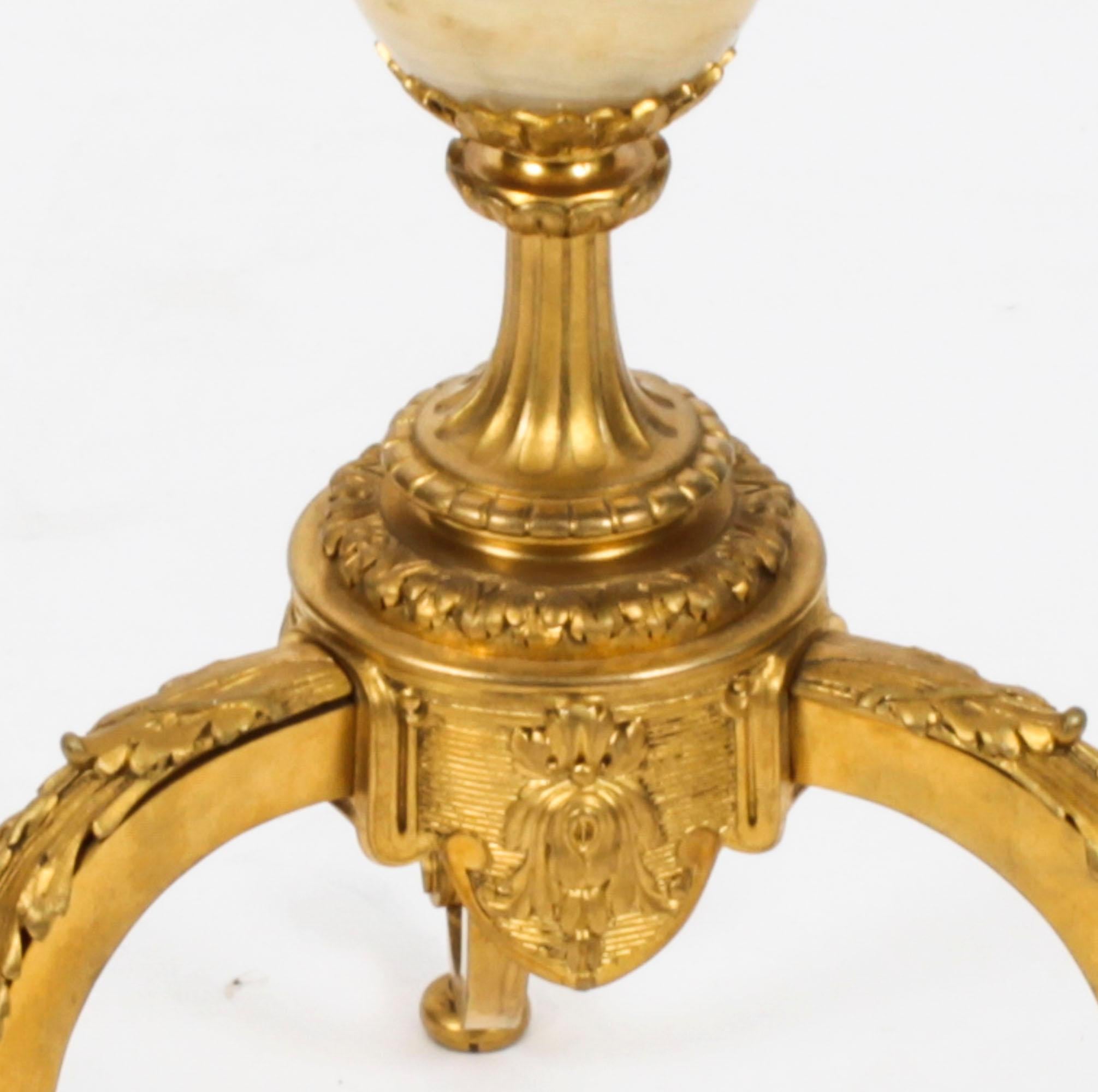 Antique French Ormolu Onyx Topped Occasional Table 19th Century For Sale 7