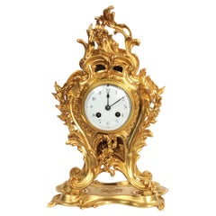 Antique French Ormolu Rococo Clock