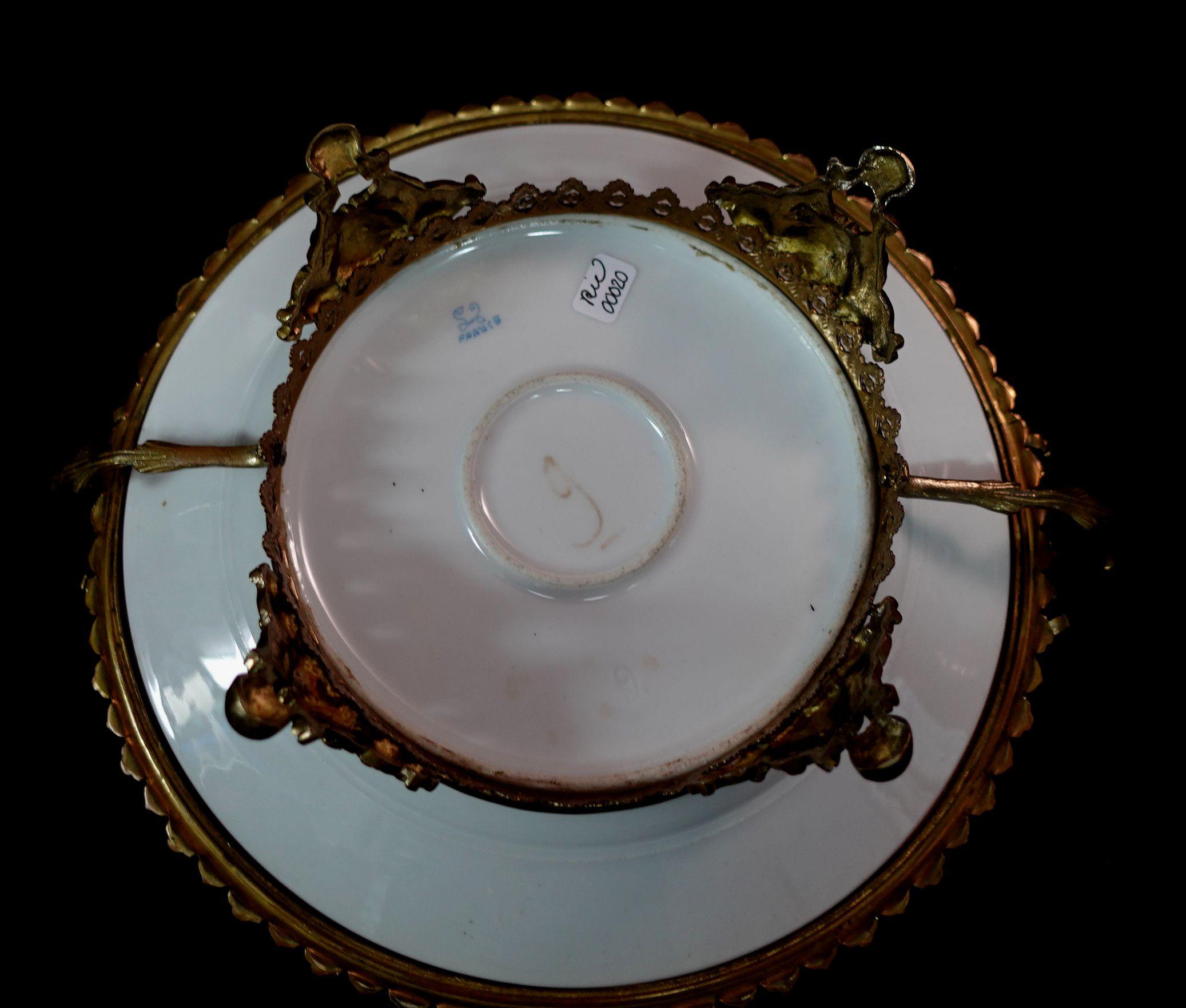Antique French Ormolu Sevres Style Garniture, 19th Century, Signature and Mark For Sale 10