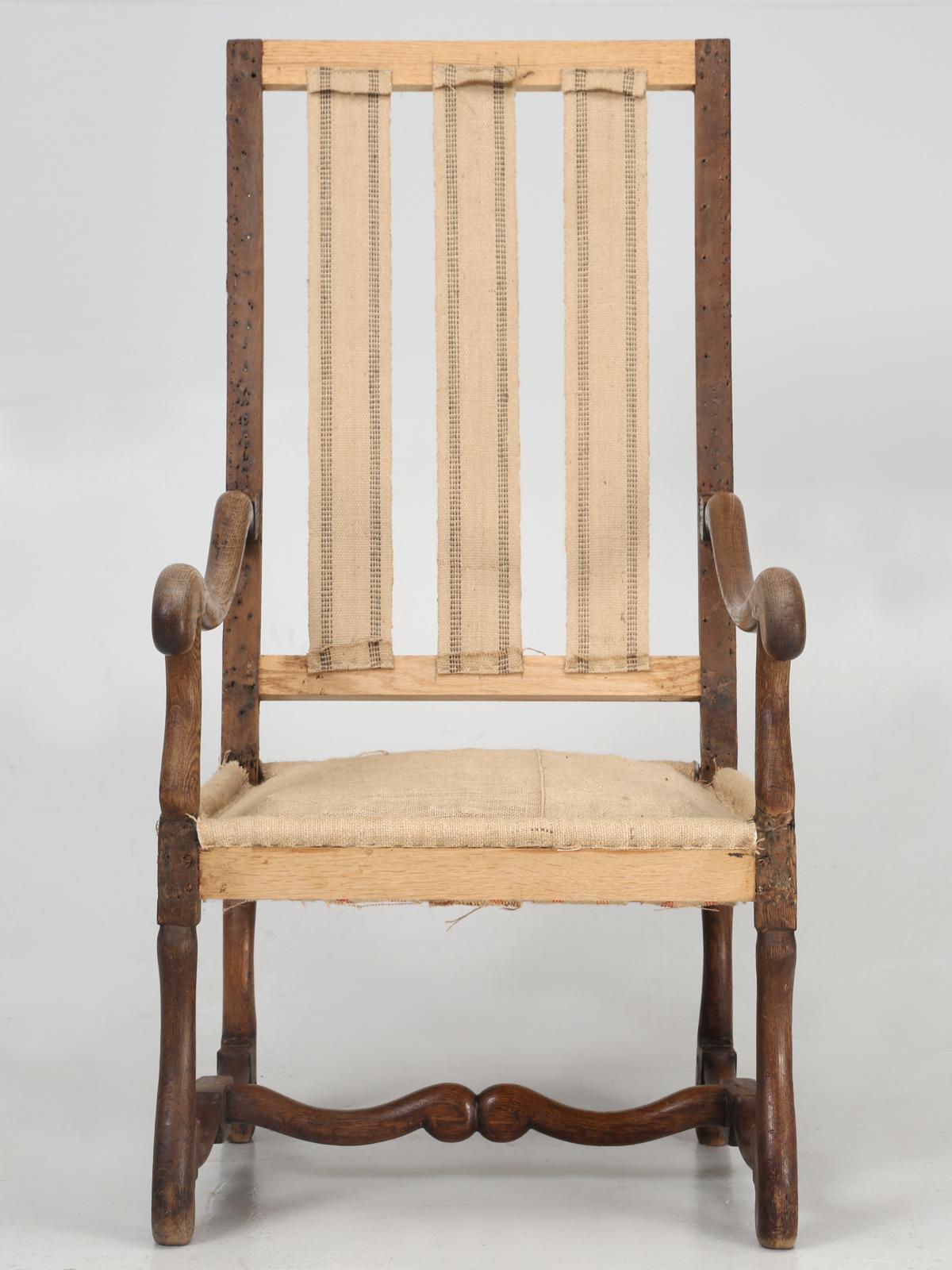 Antique French Os De Mouton Armchair or Throne Chair For Sale 3