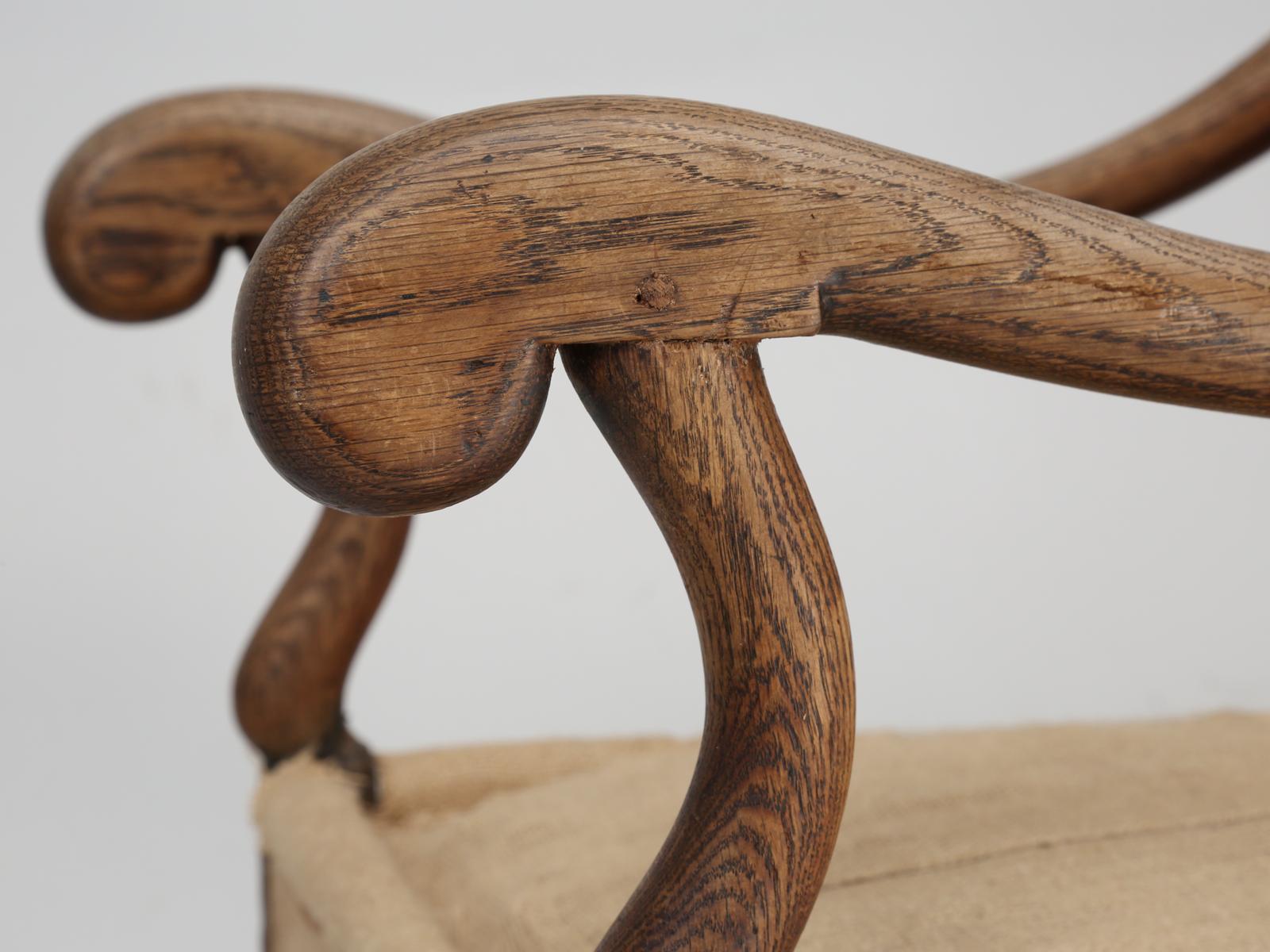 Antique French Os De Mouton Armchair or Throne Chair In Good Condition In Chicago, IL