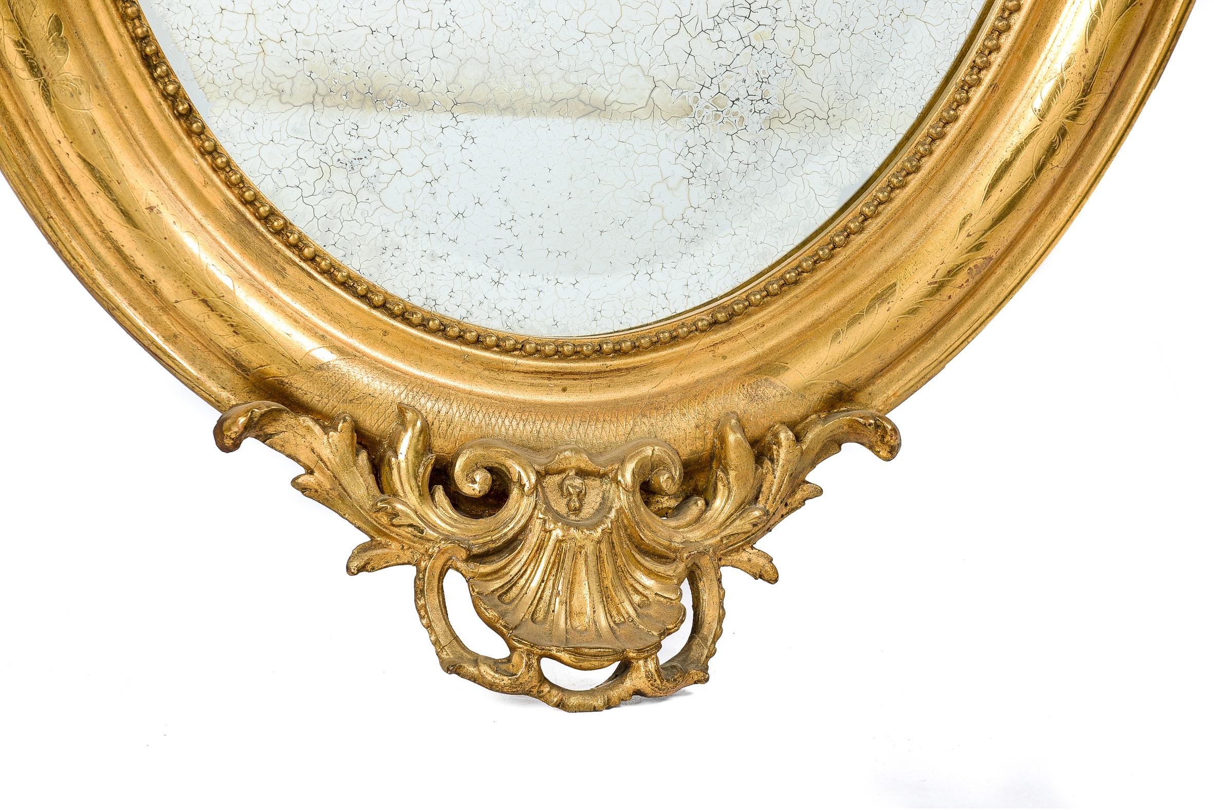 gold gilded mirror
