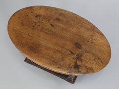 Antique French Oval Walnut Coffee/Tea Table Bordeaux c1700's Fabulous Patina