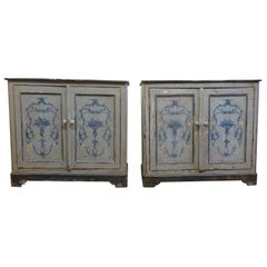 Antique French Painted Buffet Cabinets