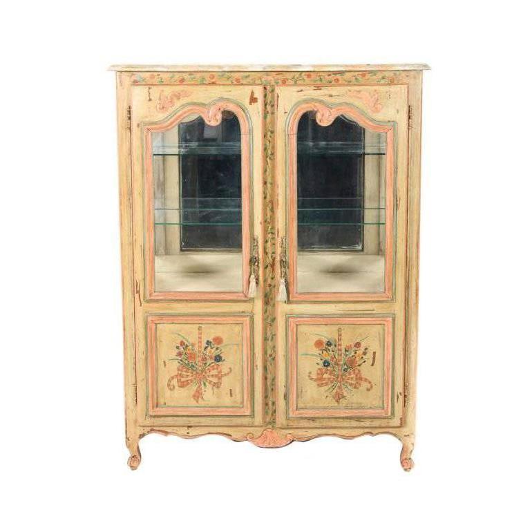 Antique French Painted Cabinet, Circa 1900