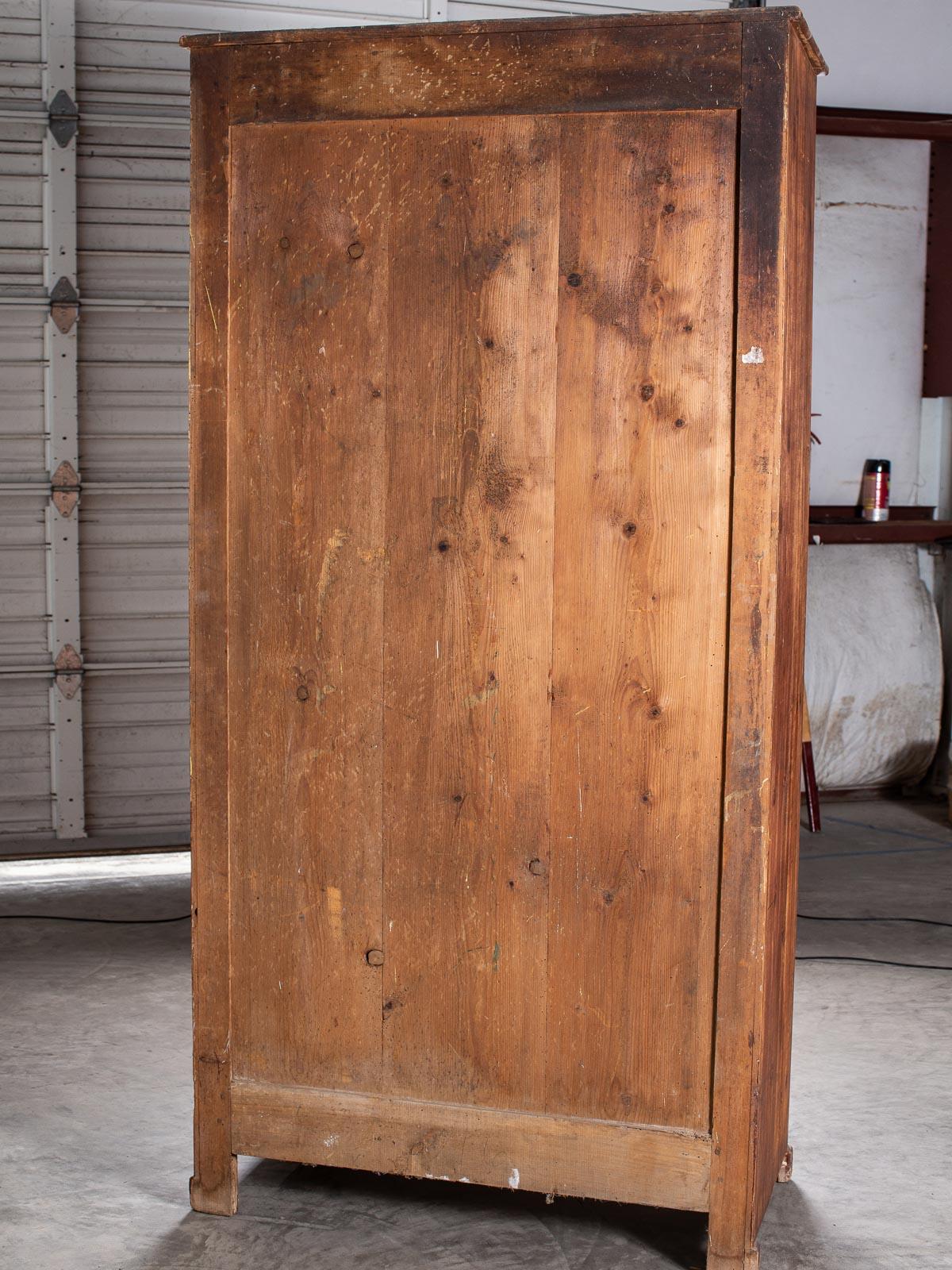 Antique French Painted Cabinet Glazed Door, circa 1830 For Sale 10