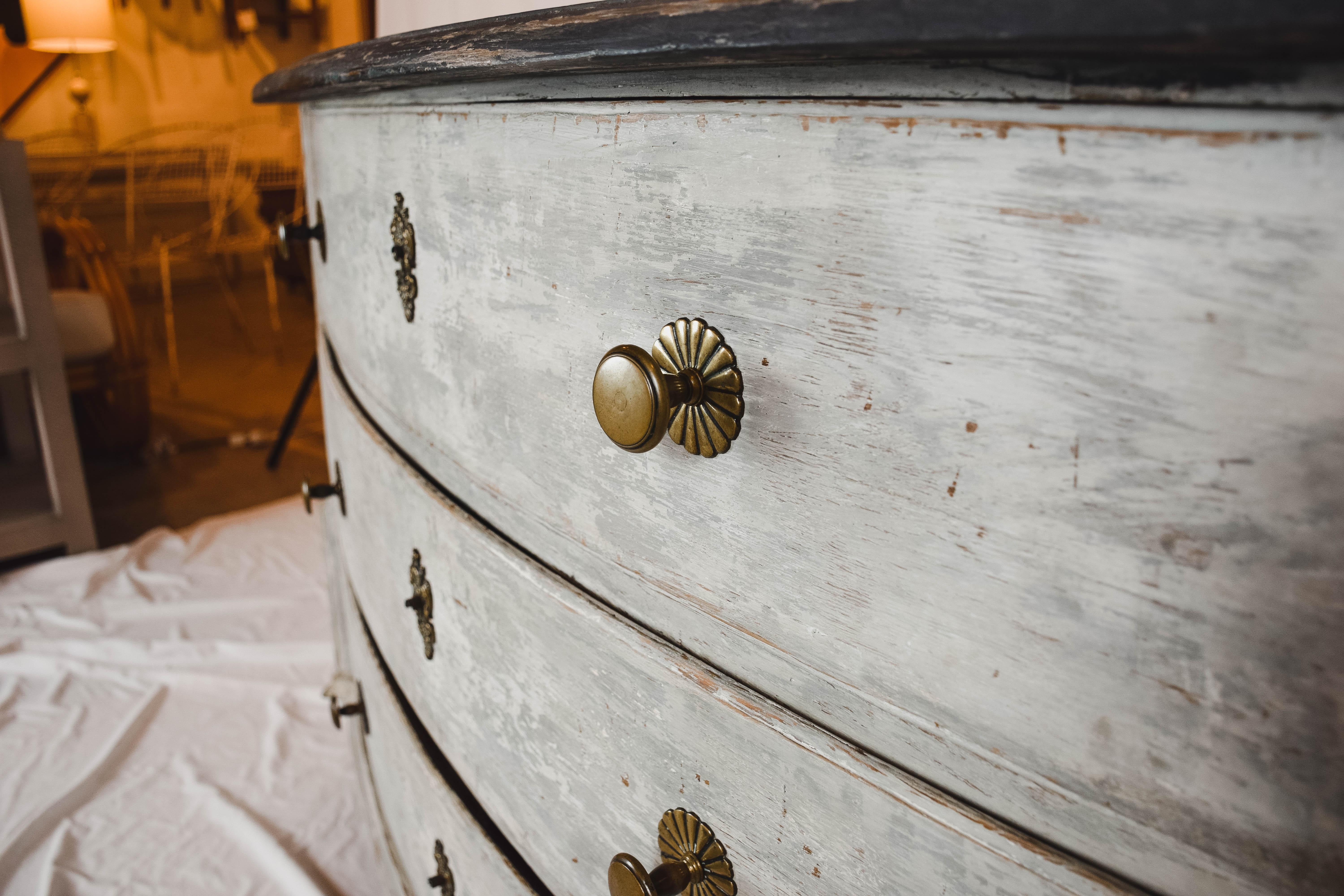 19th Century Antique French Painted Chest of Drawers