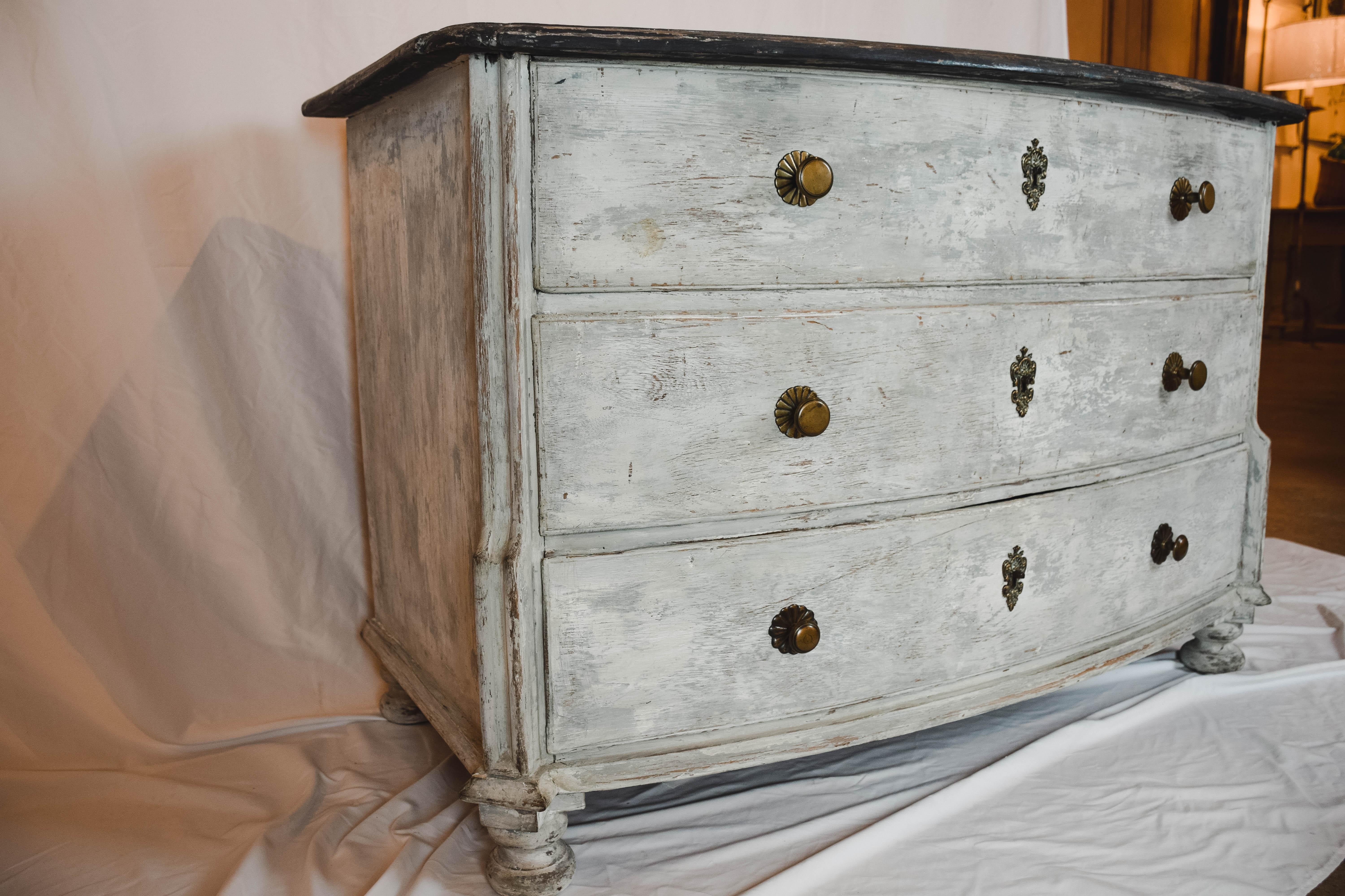 Antique French Painted Chest of Drawers 1