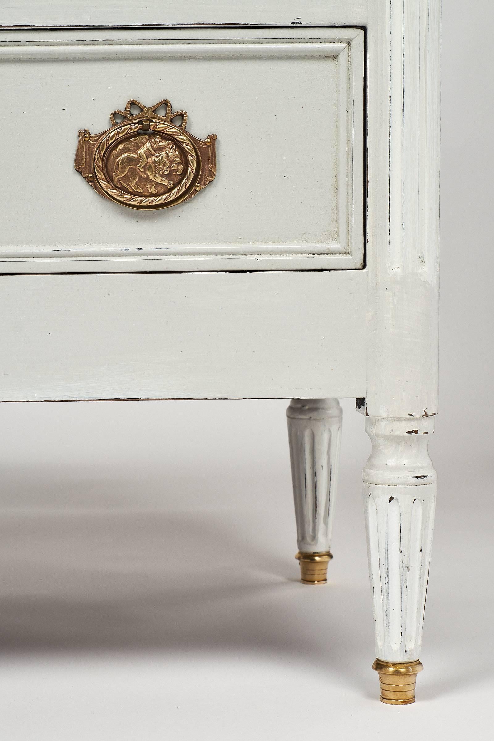 Antique French Painted Chest of Drawers 1