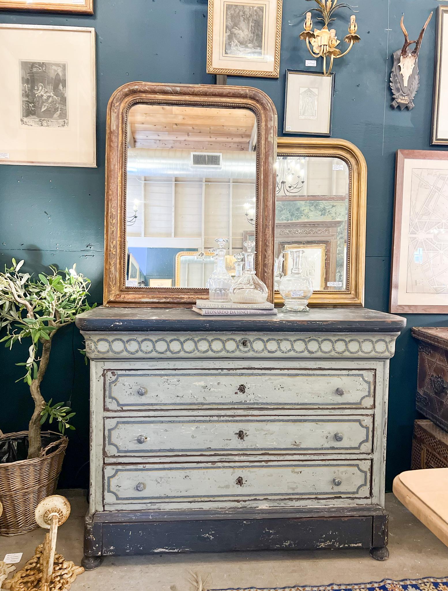 Antique French Painted Commode 10