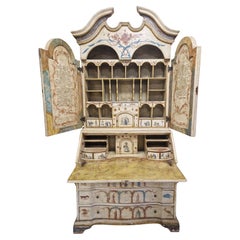 Armario Secretaire Antique French Pintado a Mano